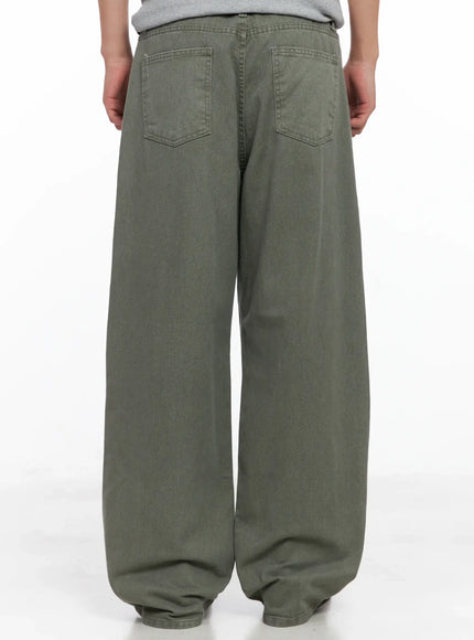 Men's Lost Baggy Jeans IG529 (Dark Green)