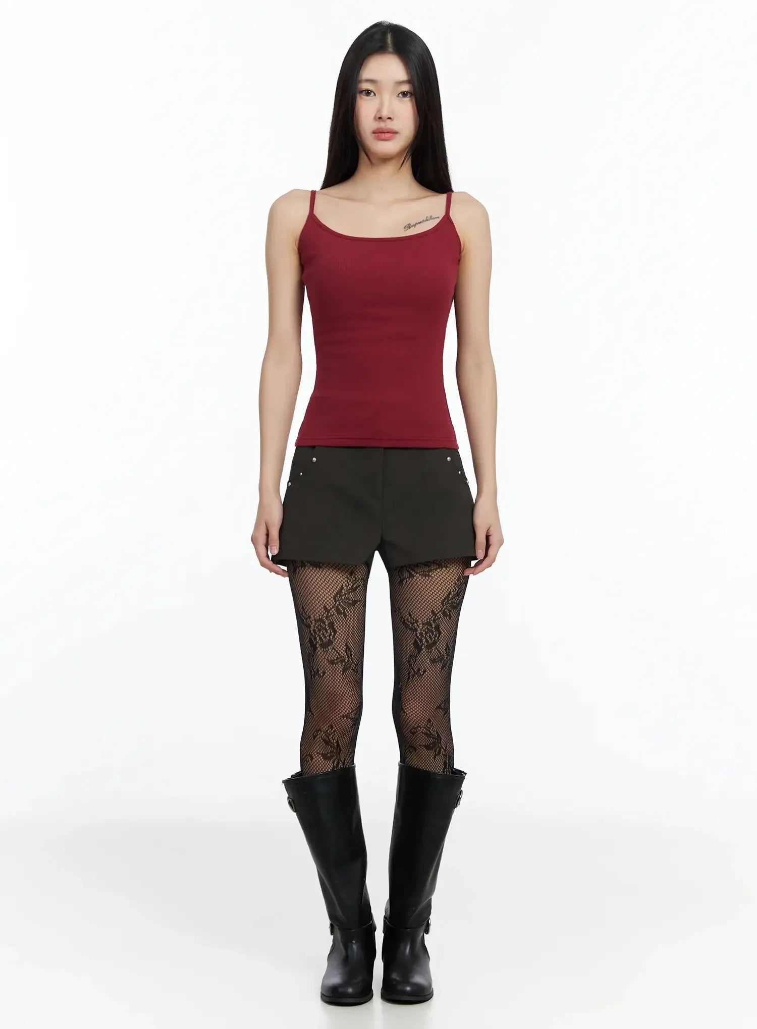 Studded Leather Shorts IM530