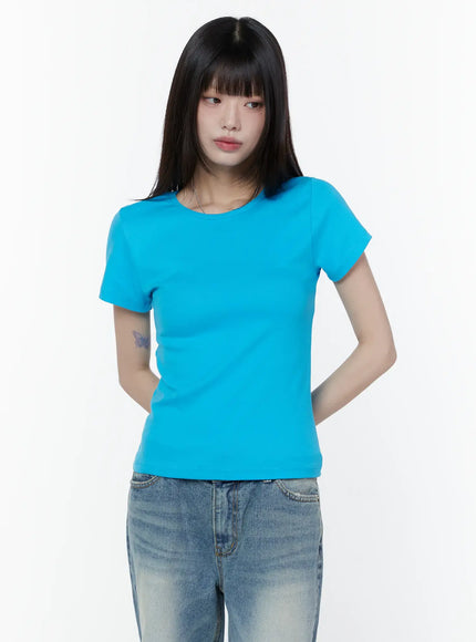 basic-short-sleeve-tee-cu505 / Blue