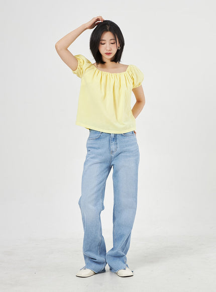 Jeans in heller Waschung OA310