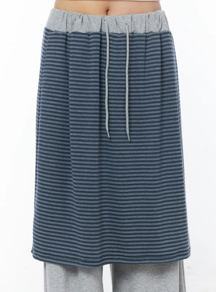 casual-striped-skirt-pants-cy529