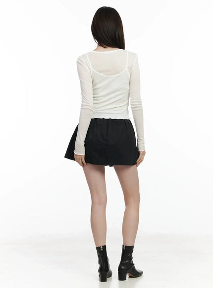 cotton-shirred-a-line-mini-skirt-if524