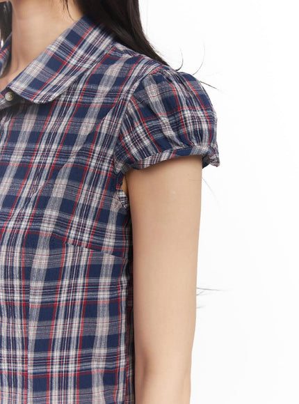 plaid-puff-sleeve-cropped-shirt-ca523