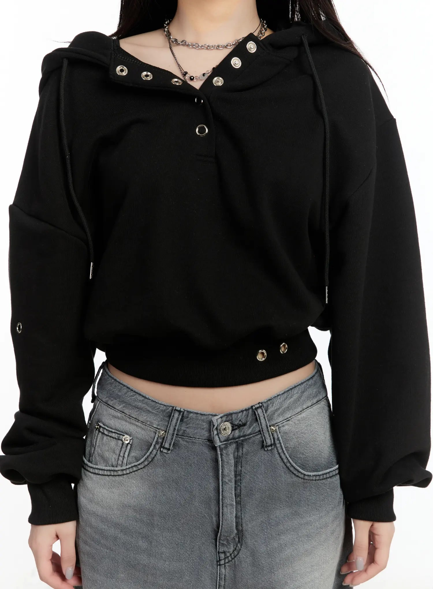 eyelet-crop-hoodie-cm511