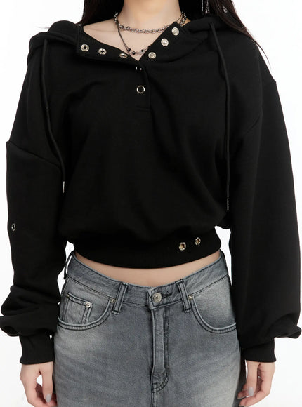 eyelet-crop-hoodie-cm511