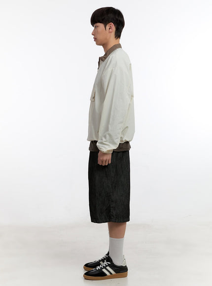 Men's Two-Tone Anorak Jacket IA507