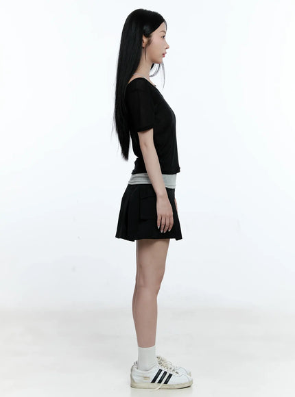 Layered Bow Short-Sleeve Tee CG513