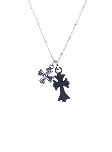 double-cross-pendant-necklace-cl522