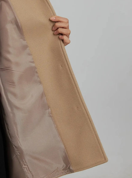 Tie Waist Cape Coat IJ509