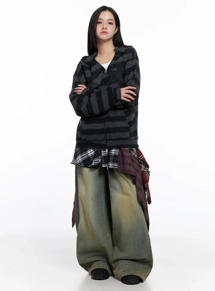 star-patch-striped-zip-up-is525