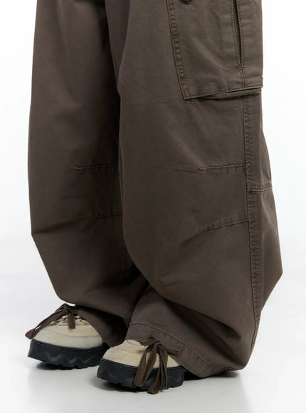Utility Pocket Wide-Leg Trousers CS501
