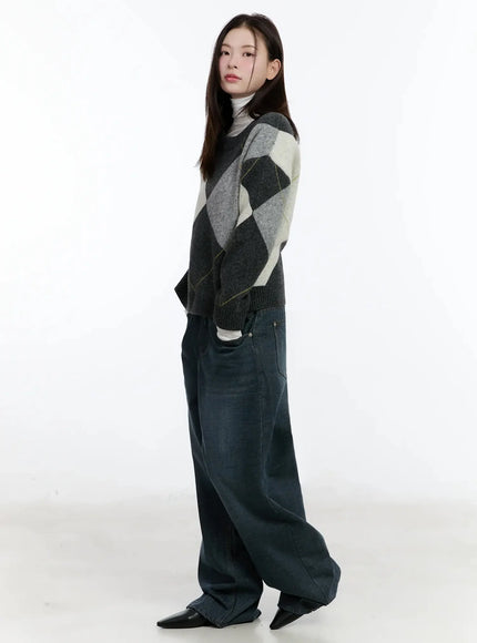 argyle-pattern-knit-sweater-id526