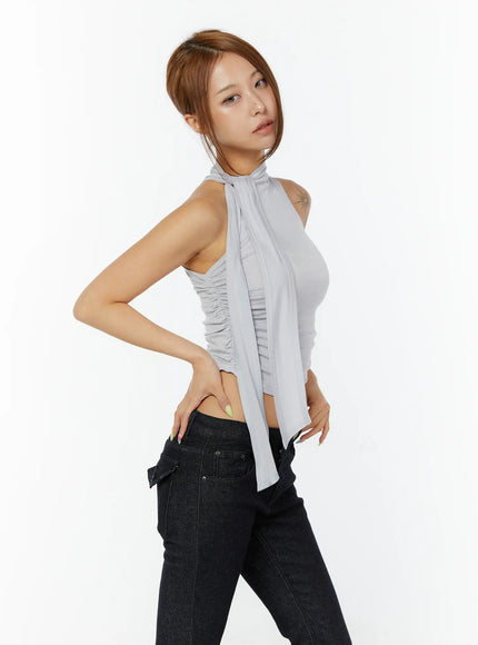 sleeveless-shirred-halter-top-cy520