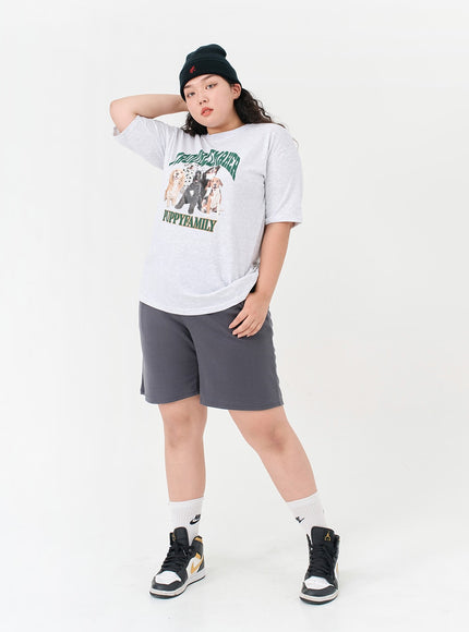 Plus Basic Bending Half Pants IG09