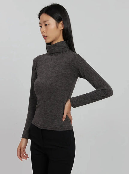Long Sleeve Slim Turtleneck IJ509