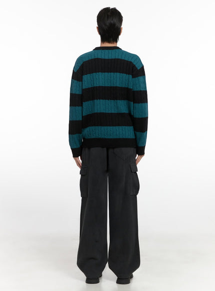 mens-stripe-cable-knit-sweater-id413