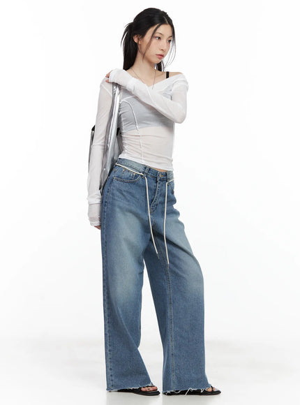 chaeyoung-drawstring-washed-wide-leg-jeans-cu530
