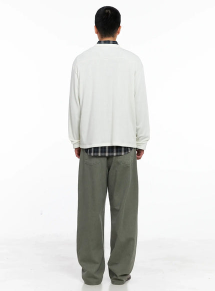 Men's Lost Baggy Jeans IG529 (Dark Green)