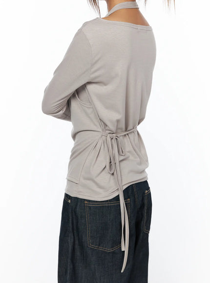 layered-long-sleeve-halter-top-ca516