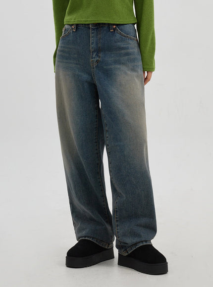 Baggy-Jeans mit mittlerer Leibhöhe Unisex CJ330