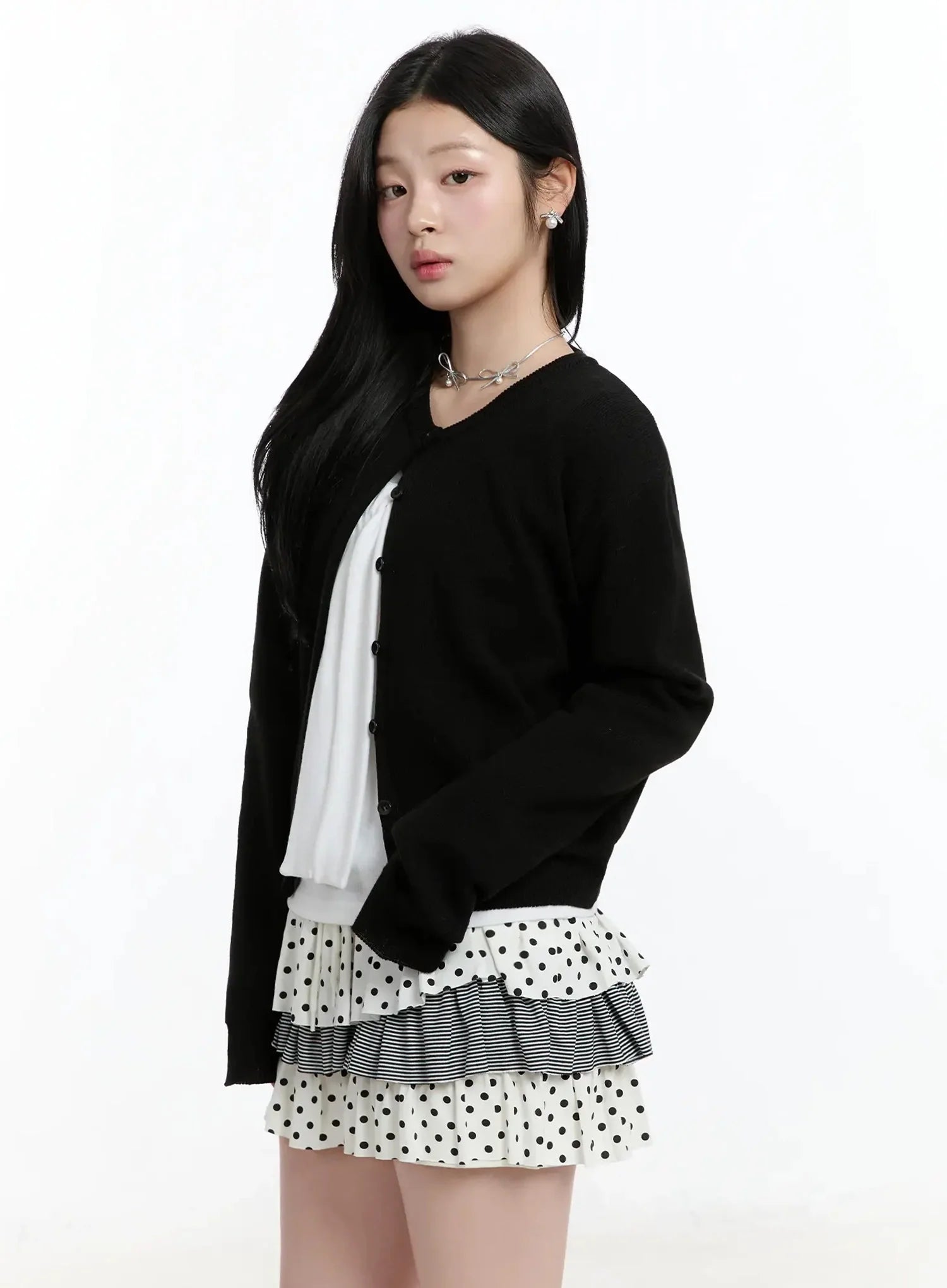 Round Neck Knit Cardigan IM519