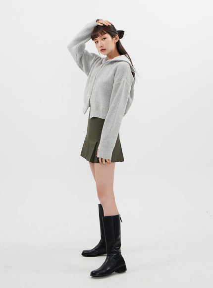 Two Way Zip Up Knit C7102