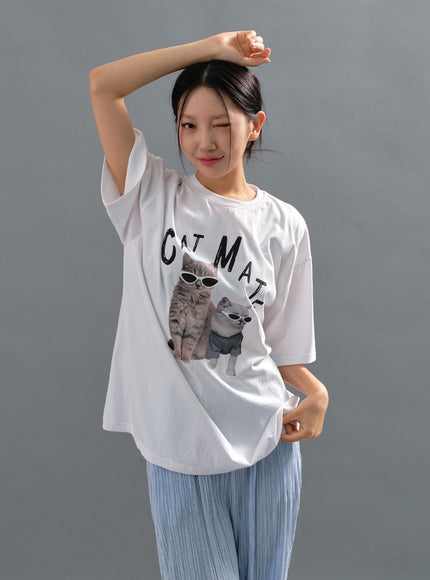 Cat Mate Graphic Tee CJ15