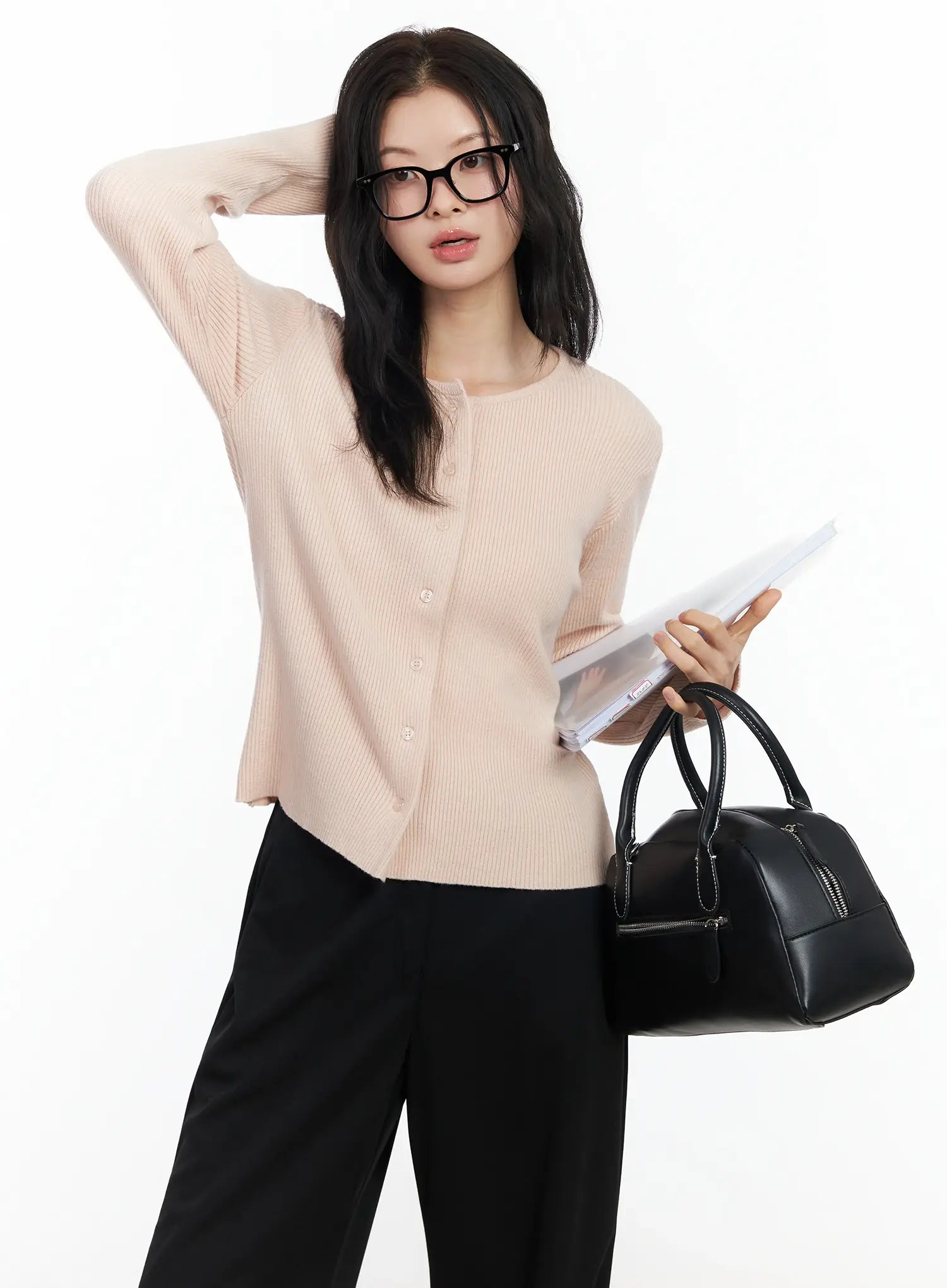 basic-slim-round-neck-cardigan-im524