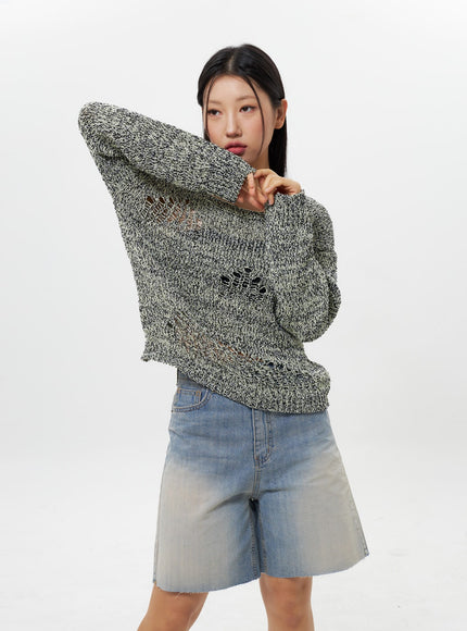 Ripped Sweater IY312