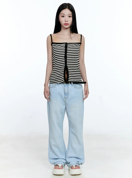 Mae Washed Flare Denim Jeans CG512