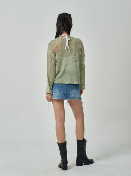 Mesh Sweater IF316