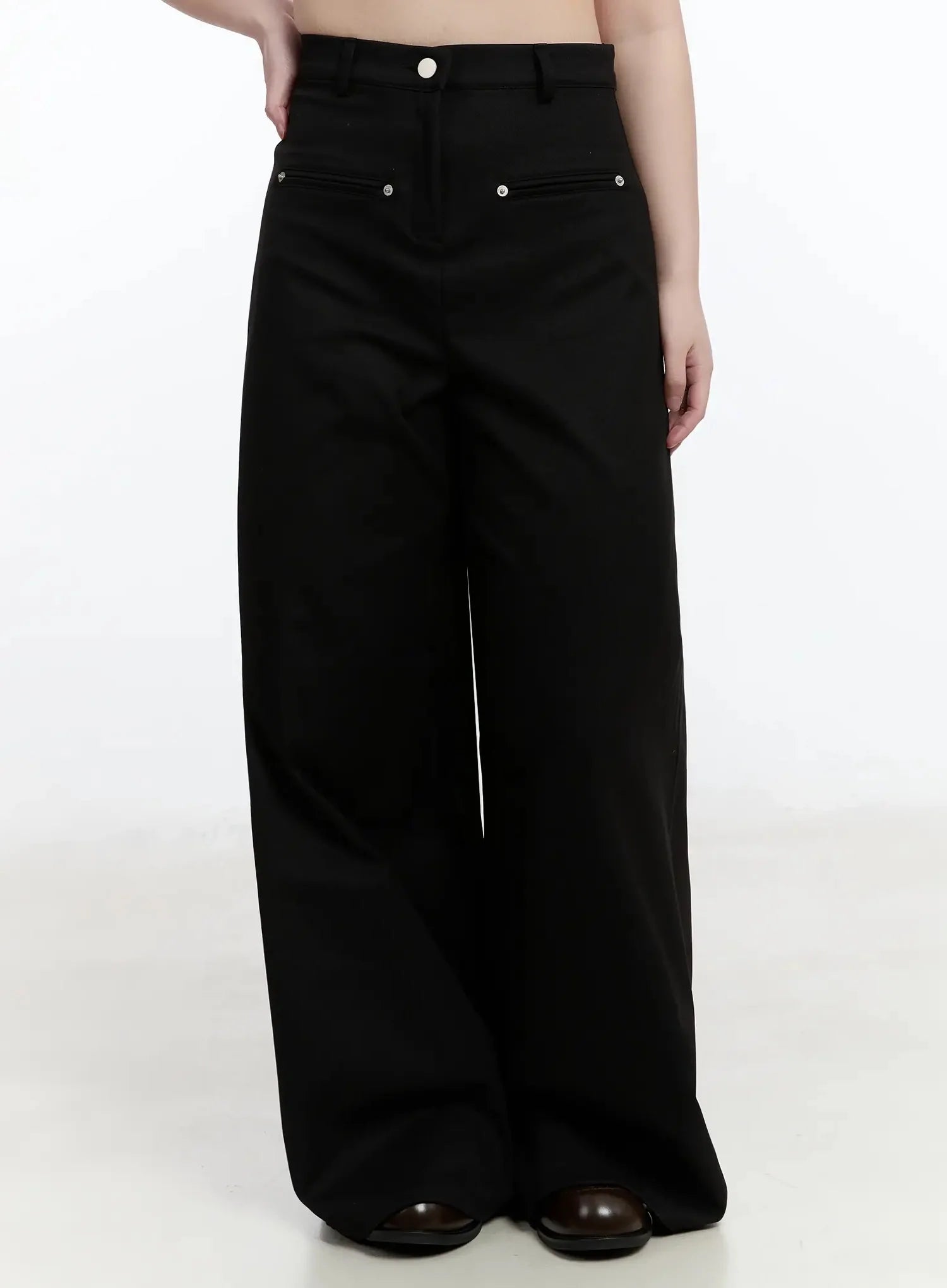 High-Waist Wide-Leg Pants IM513