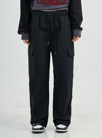 Selena Nylon Cargo Wide Pants CS23