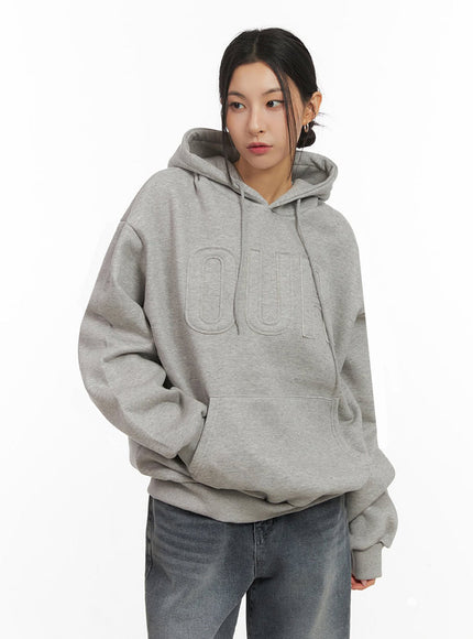 Oversized Embroidered Hoodie IJ503