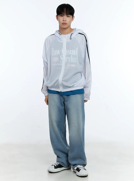 Men's Mesh Zip-Up Hoodie IG519