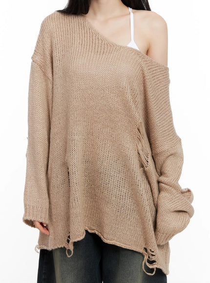 distressed-loose-knit-sweater-cg522