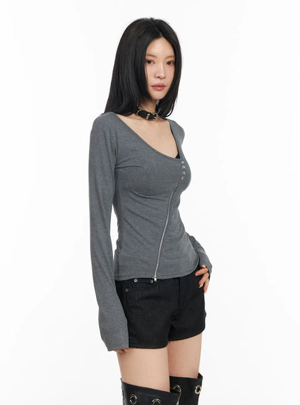 asymmetrical-zip-long-sleeve-shirt-cm517