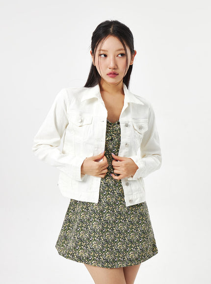 Geknöpfte Baumwolljacke CA314