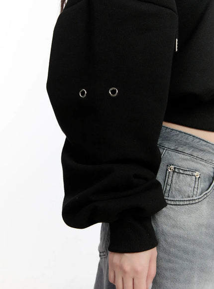 eyelet-crop-hoodie-cm511