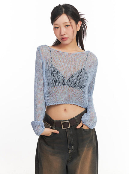 mesh-back-strap-knit-crop-top-ia521