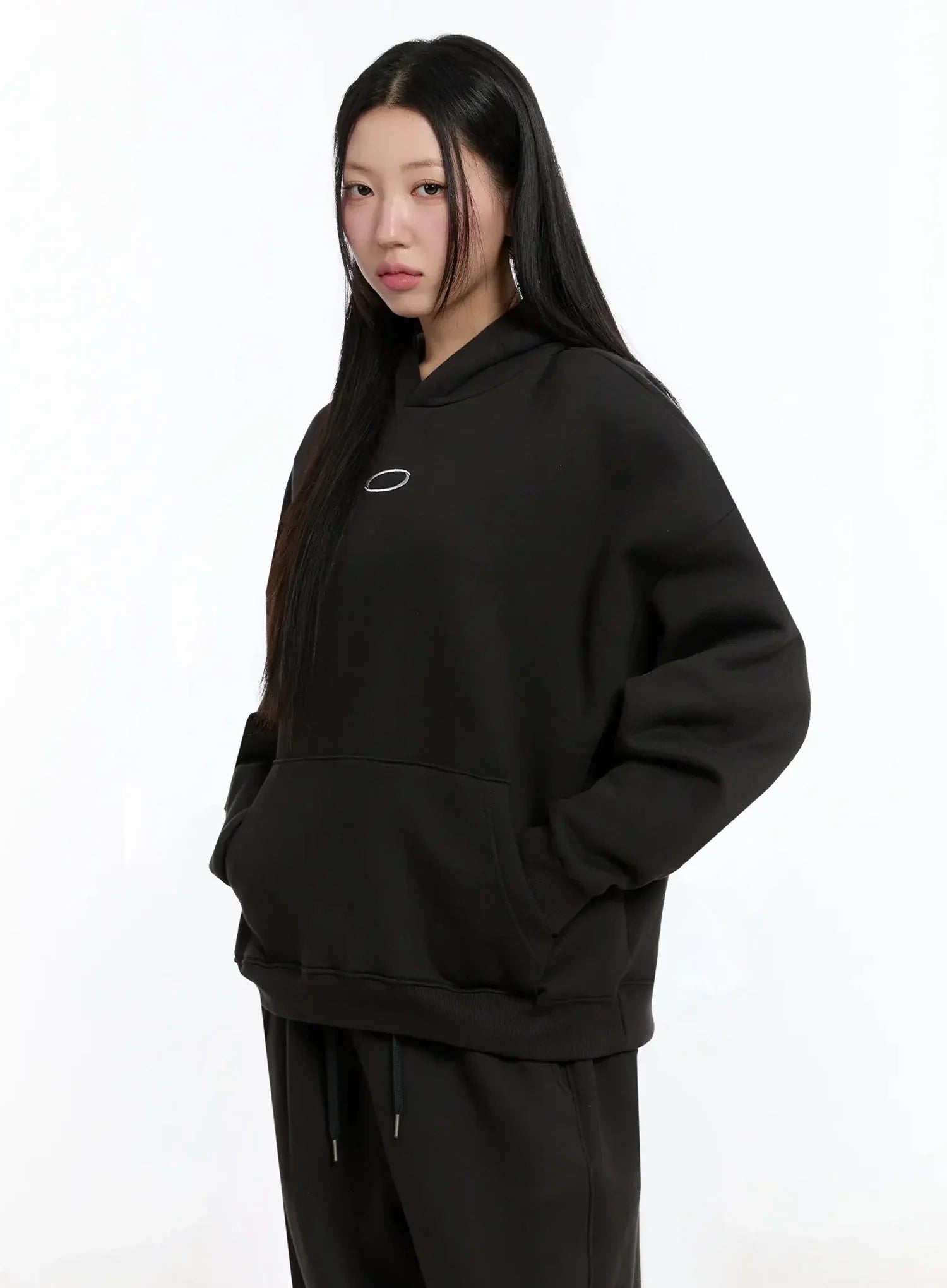 Oval Graphic Oversized Hoodie IM509