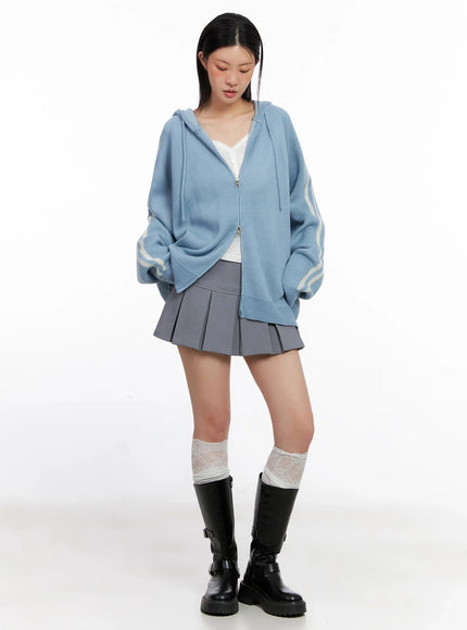 striped-sleeve-casual-hoodie-is515