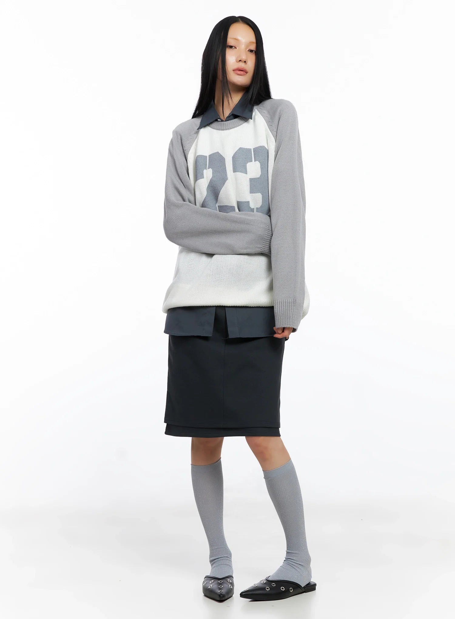 Forever Young Raglan Knit Top IO517