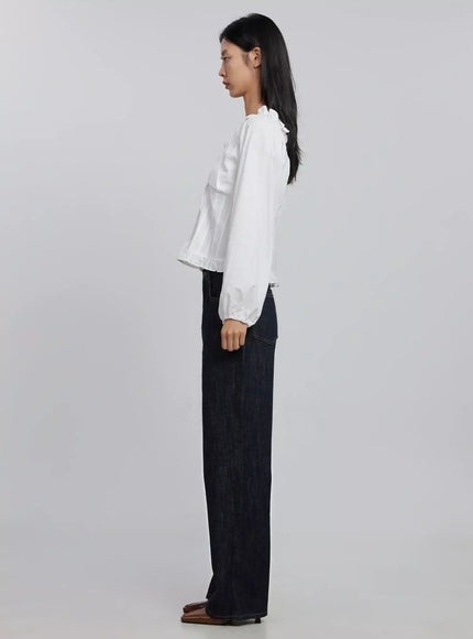 frill-button-up-blouse-id504