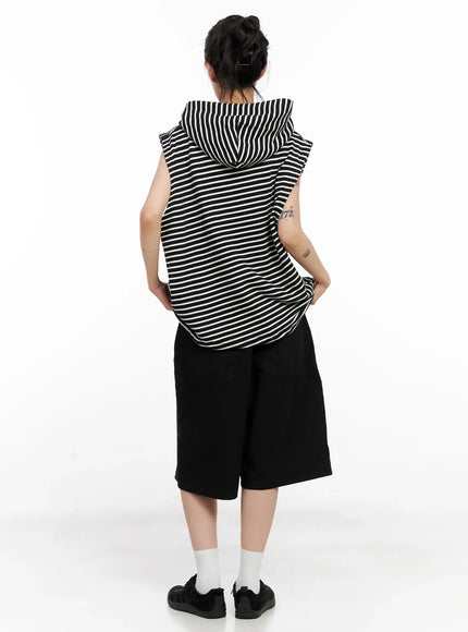 oversized-striped-sleeveless-hoodie-cl525