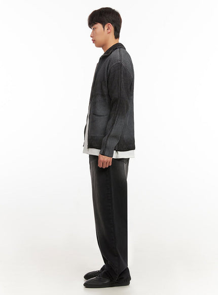 Men's Washed Relaxed-Fit Jeans IF517