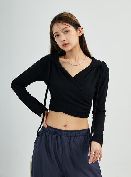 Wrap Crop Hoodie CS27