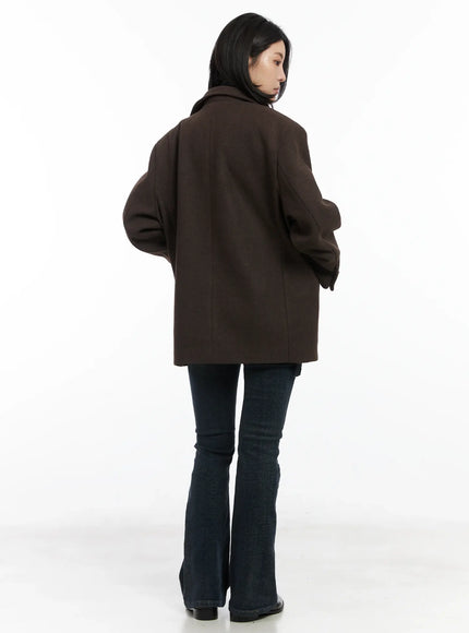 Oversized Classic Wool Blazer Jacket CD502