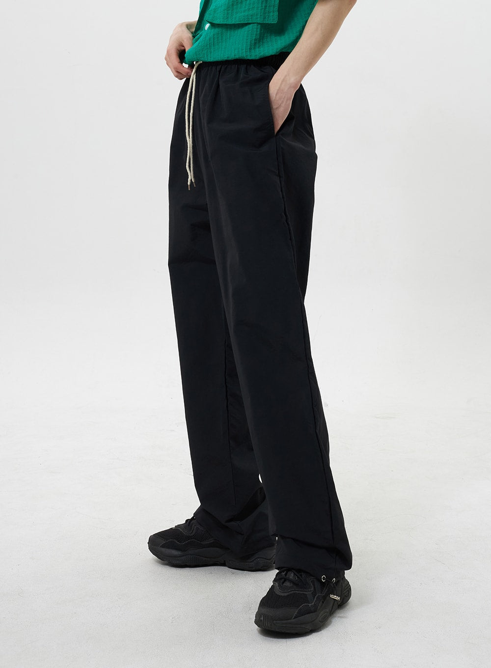 Vintage 90s Eastbay Black Nylon Track Pants Men's Size Medium | eBay