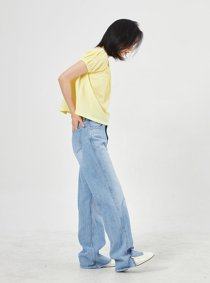 Jeans in heller Waschung OA310